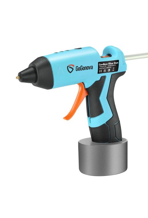 15s Fast Preheating Cordless Hot Glue Gun with 25Pcs Glue Sticks and Type-C Rechargeable 